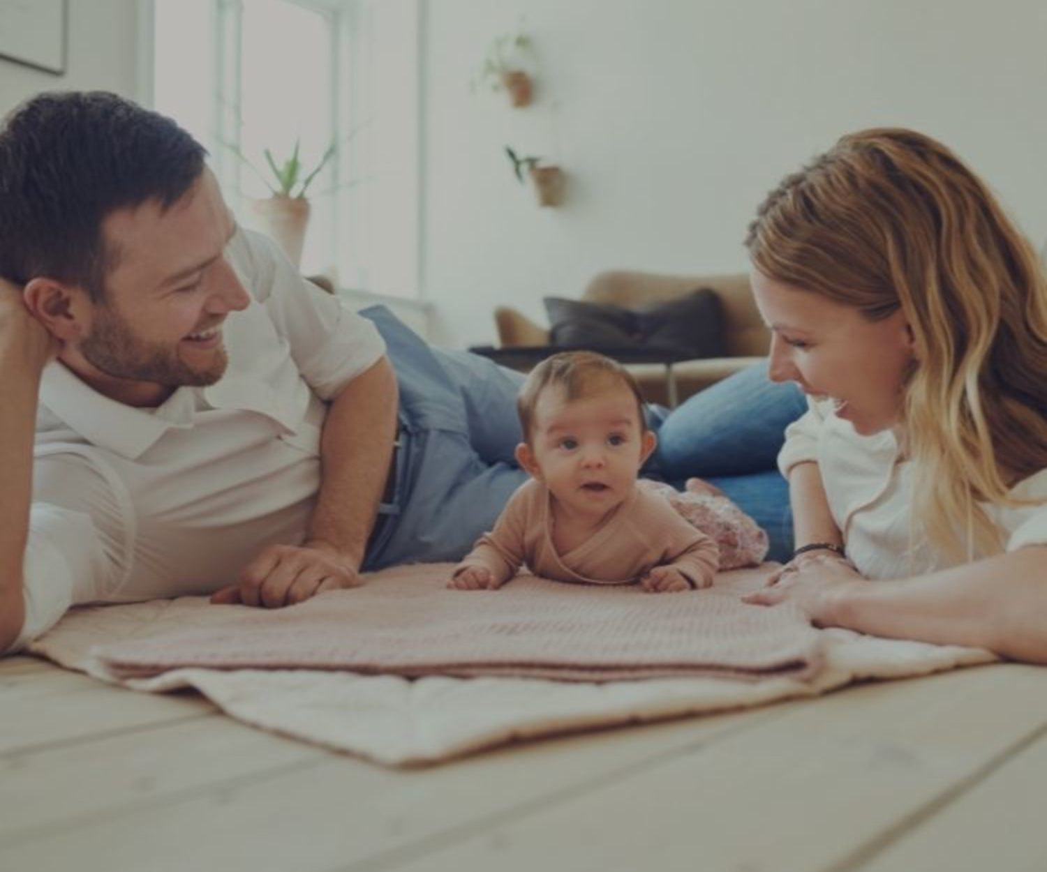 Young parents with baby