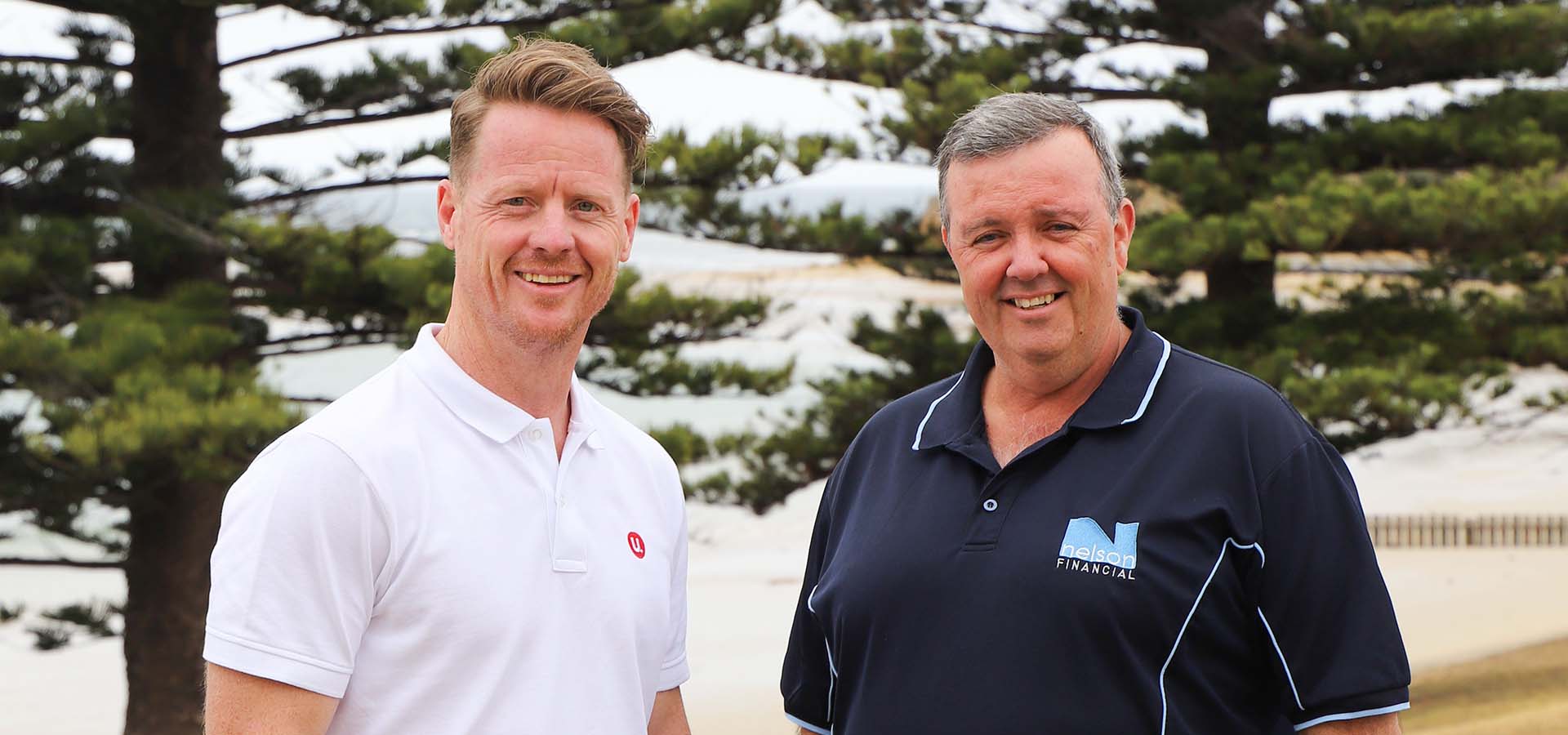 Leigh and Paul standing side by side